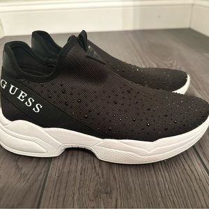 Guess pull on rhinestone bling sneakers